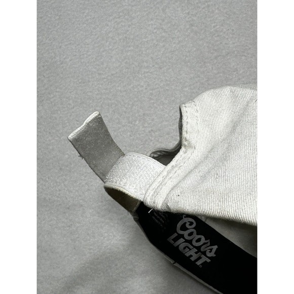 Coors Light Beer Hat Adult Black White Adjustable Strapback With Bottle Opener - Picture 12 of 14
